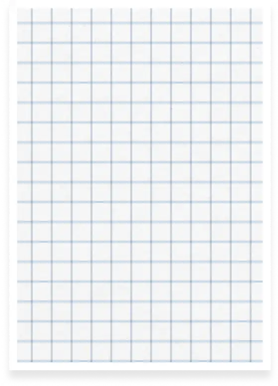 sheet of paper with grid